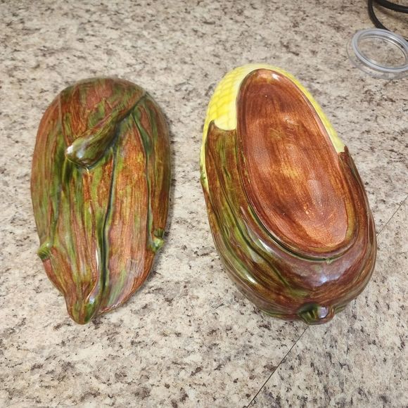 Vintage Ceramic Corn Cob Soup Tureen Server - Picture 3 of 11